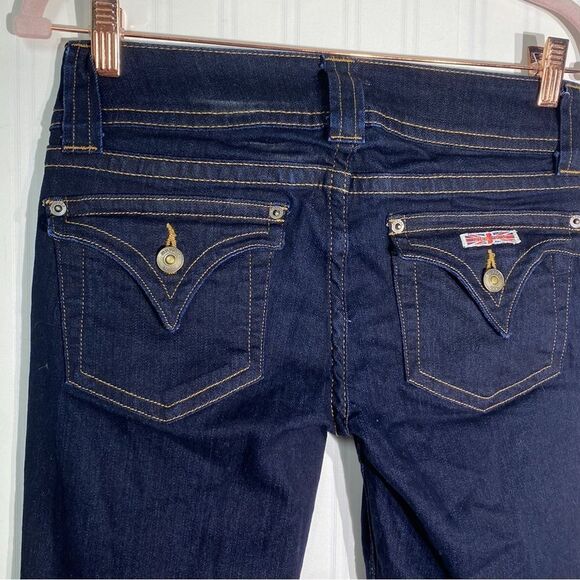 Hudson‎ Dark Washed Signature Bootcut Jeans Sz 27 - Picture 5 of 6
